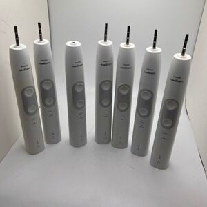 Lot of 7 Philips Sonicare Toothbrush‎ Handle Unisex OS White HX686W Parts Only